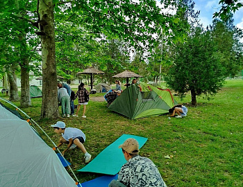 В Анапе состоялось открытие палаточных детских лагерей