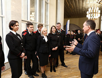 Глава региона Вениамин Кондратьев посетил съезд и выставку Союза казачьей молодежи Кубани