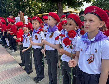 Торжественное мероприятие прошло в Гулькевичском районе, посвященное принятию Клятвы юнармейцев  